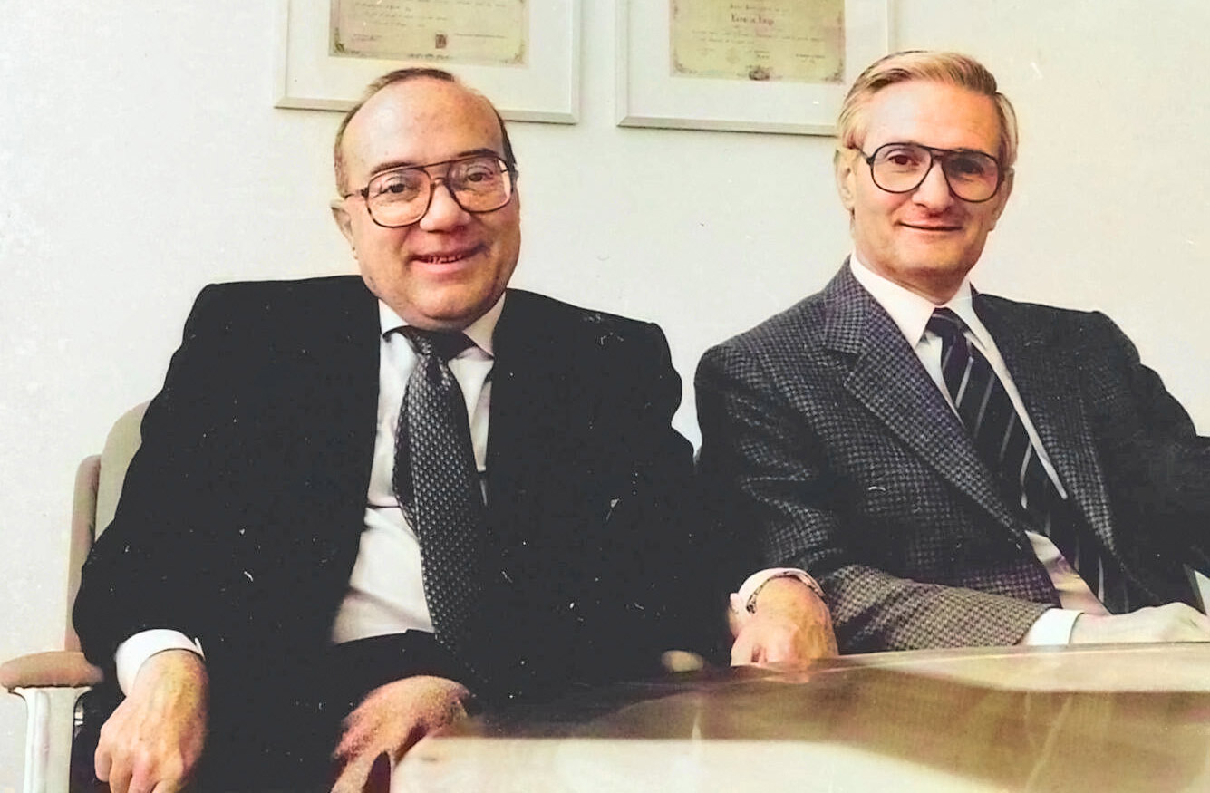 A képen Emilio Lavazza és Alberto Lavazza látható